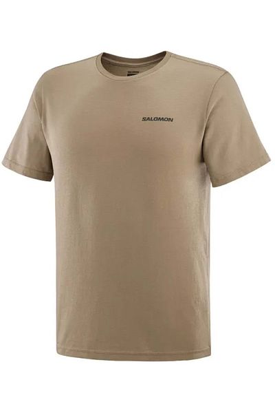 Salomon LC2219 - Ανδρικό T-shirt: Graphic Perf SS Tee, Καφέ