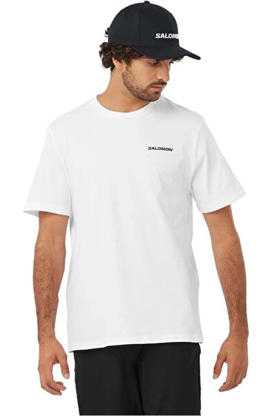 Salomon LC2219 Graphic Perf SS Tee T-Shirt Ανδρικό T-Shirt ΛΕΥΚΟ
