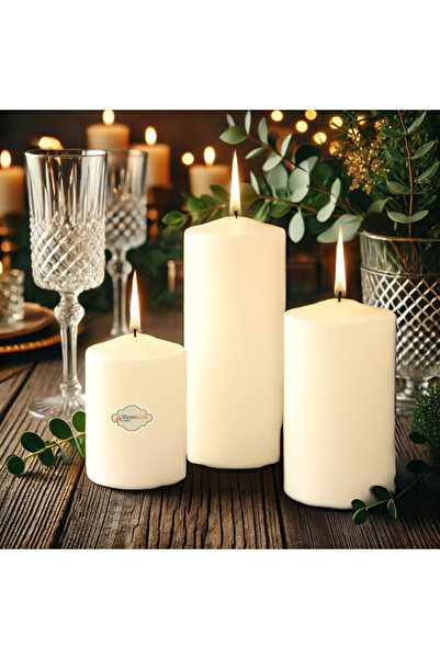 MumvemuM 3 Lü Small Set Mum Krem Çap :5 cm