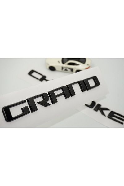 DK Tuning Set de logo-uri cu scris ABS negru pentru Jeep Grand Cherokee