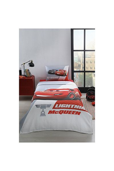 Özdilek Cars Piston Cup Single Disney Licensed Elastic Sheet Children's Pique Set