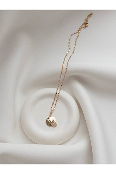 Minne Jewelry-Accessory الوجه المبتسم قلادة الصلب