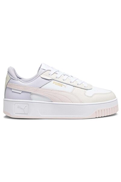 Puma 389390-10 Carina Street Sneaker Γυναικεία Αθλητικά Παπούτσια ΛΕΥΚΟ-ΛΙΛΑ