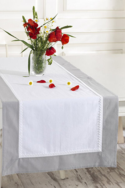 ÖDEL HOME اديل بولدان دانتيل كتان عداء Bk048m 50x130 سم