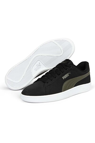 Puma 392336-07 Smash 3.0 Buck Unisex Spor Ayakkabı SİYAH-YEŞİL