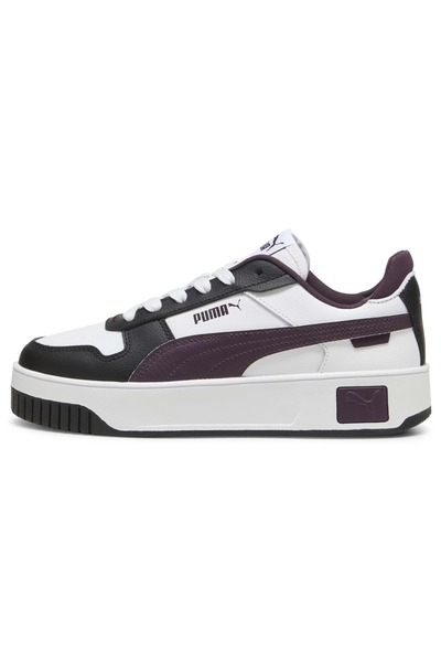Puma Carina Street-PUMA White-Midnight Plum-PUMA Black