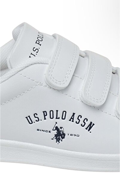 U.S. Polo Assn. U.S. Polo Assn Sponge Velcro Unisex Sneakers WHITE
