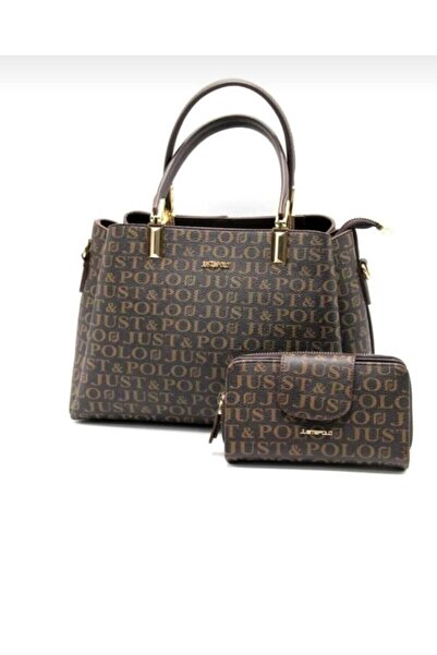 Just Polo Justpolo Original Monogram Printed Handbag Wallet Suit Tyc00Et2120
