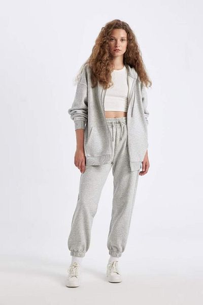 DeFacto Dicke Jogginghose – elastische Taille, gerade, lange Größe 25k801t01139