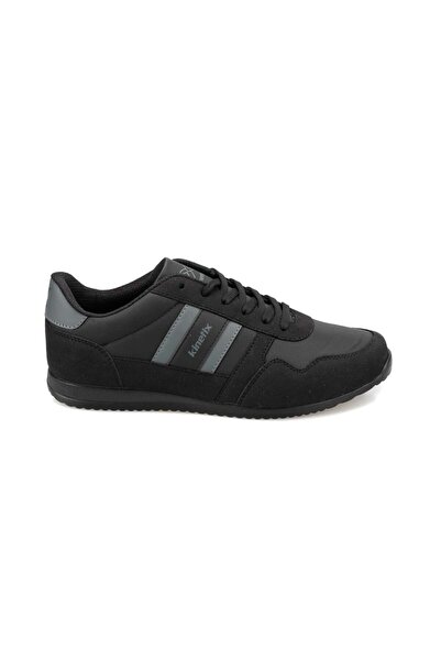 Kinetix Carter Pu Unisex Sports Shoes Black-gray
