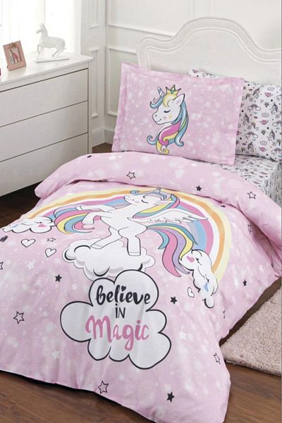 Özdilek Set cuvertură de pilota cu cearșaf unic Unicorn