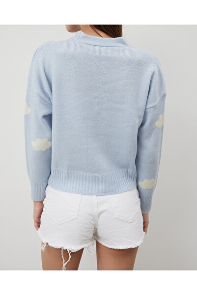 Erşan Giyim Худі з хмаровим візерунком, синій