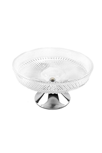 Mikasa Moor Gümüş Ayaklı Cam Servis 23x13cm P350.371814