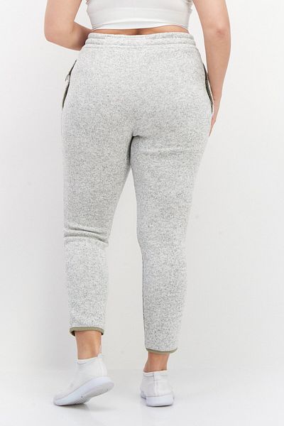 BİLLABONG Women Regular Fit Drawstring Heather Jogger Pants, Light Grey