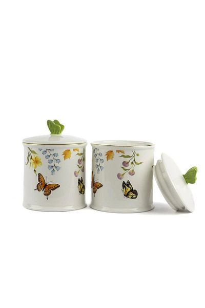 Mikasa Moor Mariposa Set of 2 Jars 11X15Cm P374.101241