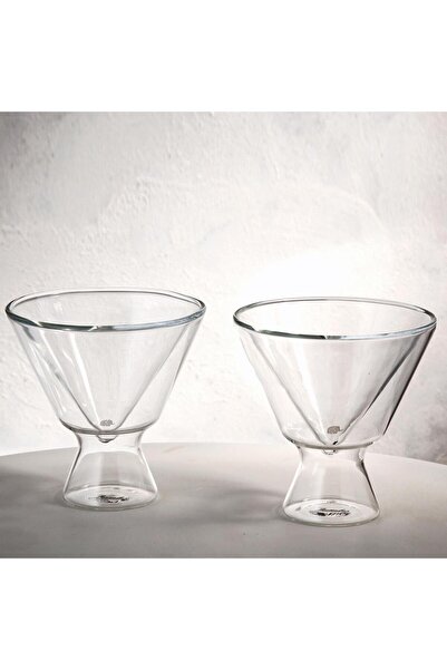 Jumbo Glory 2'Li Double Wall Çift Cidarlı V Bardak 150 Ml 500.01.01.7793