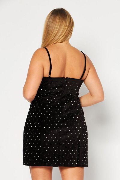 Michael Kors Women Embellished Mini Dress, Black