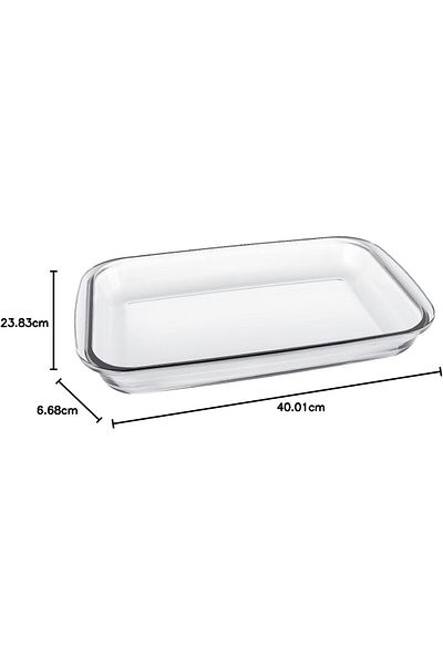 Marinex Rectangular Glass Bowl Set (MAB028) - Set of 3 (1 L, 2.2 L, 3 L)