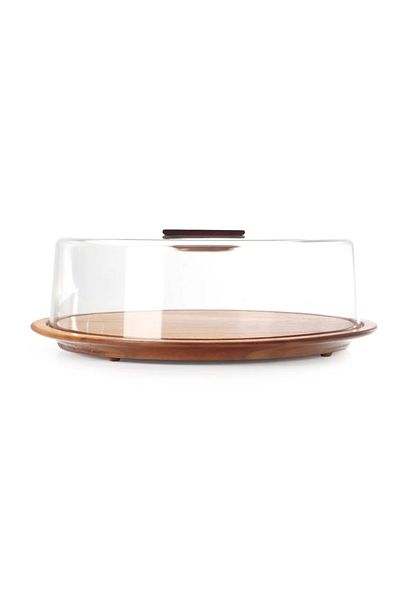 Billi Round wooden cake plate