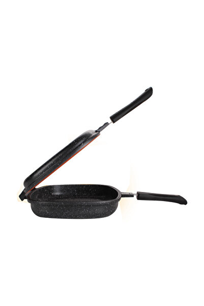 SAFA مقلاة متعددة الأغراض غير لاصقة من الألومنيوم - مزدوجة الجوانب، سعة 42 سم