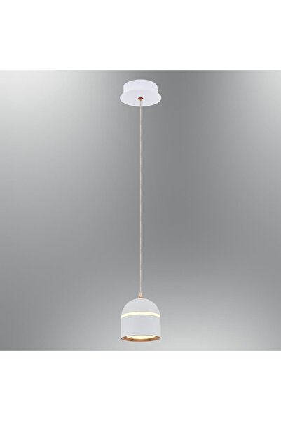 Özcan Aydınlatma Özcan Aydınlatma 2808-1A-01 Domm Tekli Sarkıt Beyaz