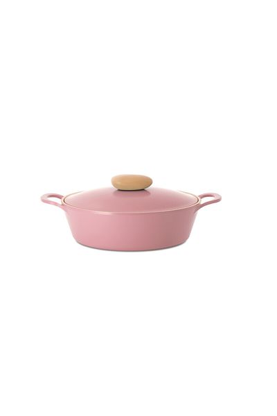 NEOFLAM Korean pots low , Retro, Pink, 26 cm