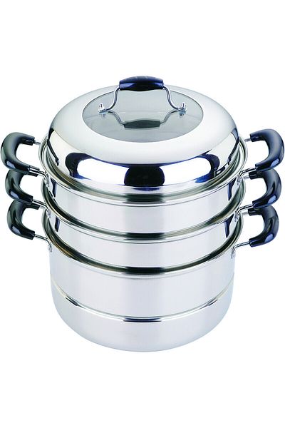SAFA Pot Stainless Steel Steam, Capacity 28 Cm, 3 Layers
