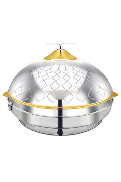 Bohara Luxurious High Quality Stainless Steel Food Container With Distinctive Engravings, Capacity Of 60 Cm