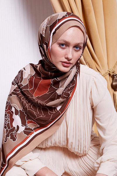 Levidor Βιζόν Μοτίβο λουλουδιών Royal Shawl