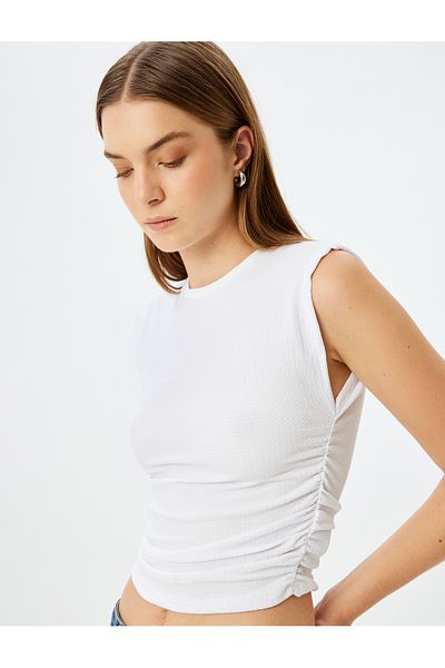 Koton white Sleeveless T-Shirt