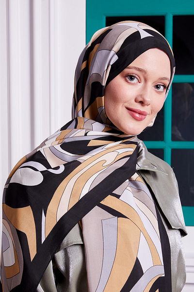 Levidor Μαύρο μοτίβο σταγόνας Royal Shawl
