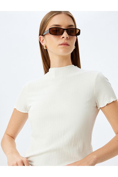 Koton White Viscose T-shirt