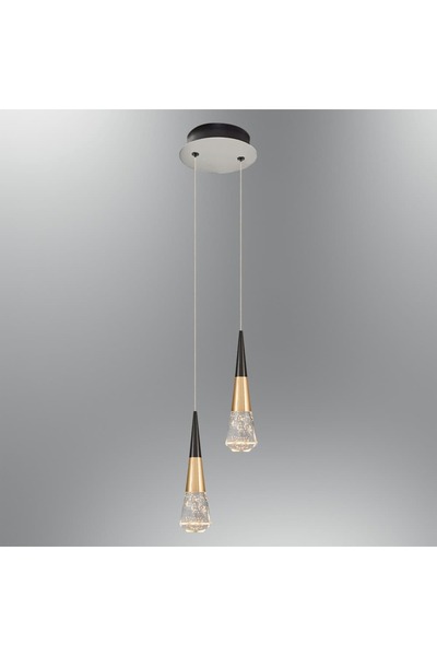 Özcan Aydınlatma Özcan Aydınlatma 2817-2A Diamond 2'li Sarkıt Platin