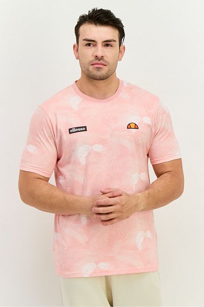 Ellesse Men Sportswear Fit Short Sleeves Outdoors T-Shirt, Pink