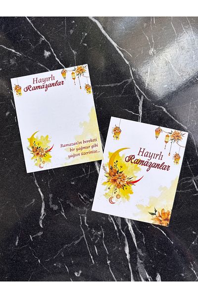 Hayal.kirtasiyesi Ramadan Gift Card 20 Pcs 10X8 cm Wristlets, Jewelry, Pocket Money Cards