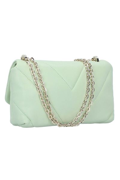 Patrizia Pepe Fly Padded Umhängetasche Leder 25 cm
