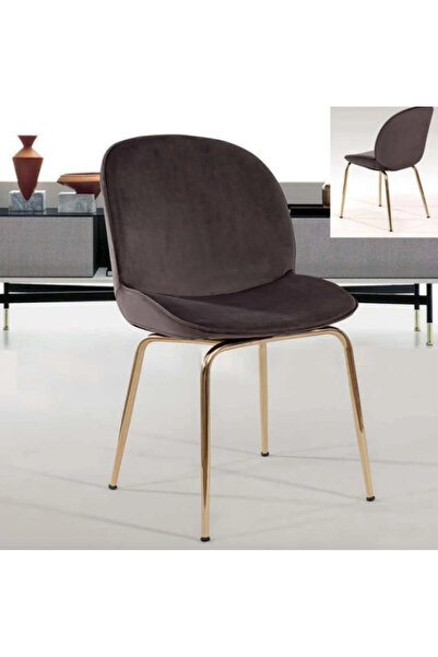 MIARIK DESIGN & DEKORASYON Yemek Odası Sandalyesi , Mutfak Sandalyesi Metal Ayaklı