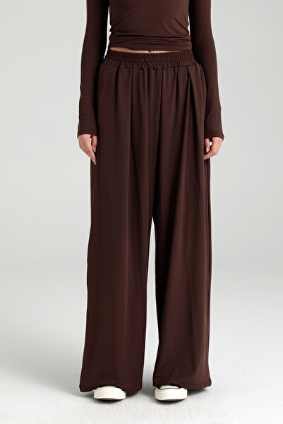 SHEISMONO Παντελόνι με φόρμα - Soft Touch, Καφέ