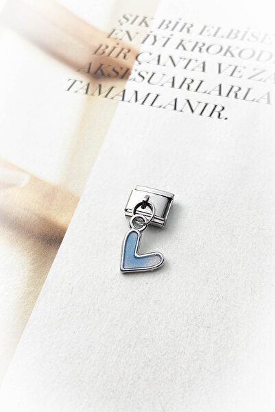 roshel Çelik Gümüş Renk İtalyan Bileklik Charm 13 Farklı Model