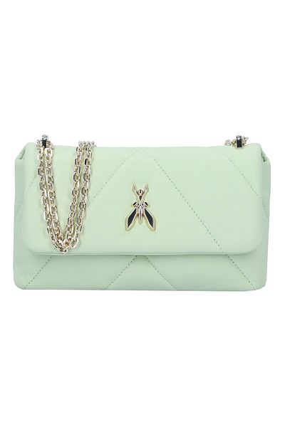 Patrizia Pepe Fly Padded Umhängetasche Leder 25 cm