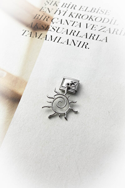 roshel 13 Different Model Italian Bracelet Charm Steel, Silver Color