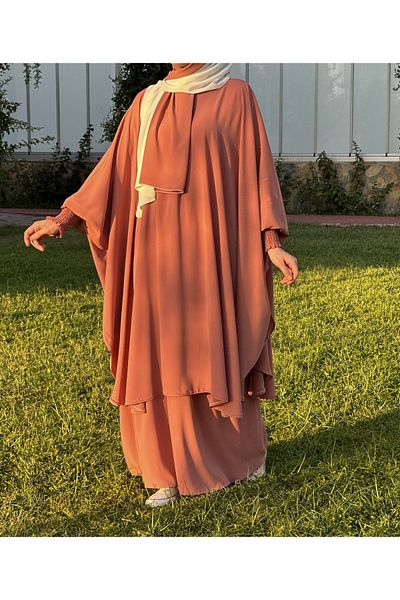 Bayram Giyim Afghan Peach Set