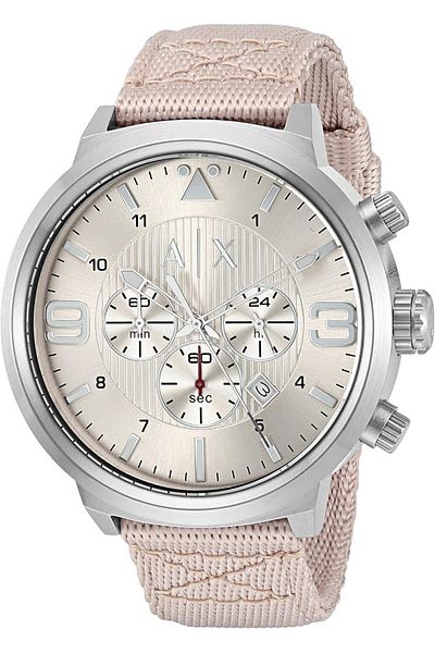 Armani Exchange Men's 'Street' Quartz Stainless Steel Nylon Watch AX1374