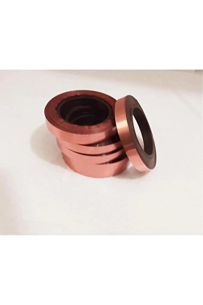Bkmc Parlak Metalize RoseGold Rafya - Balon İpi ve Hediye Paketi Süsleme Şeridi