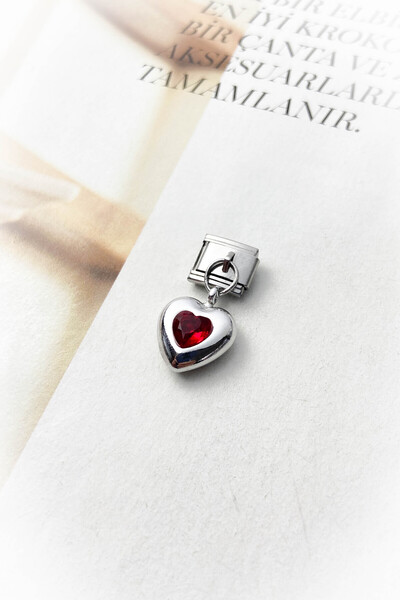 roshel Çelik Gümüş Renk İtalyan Bileklik Charm 13 Farklı Model