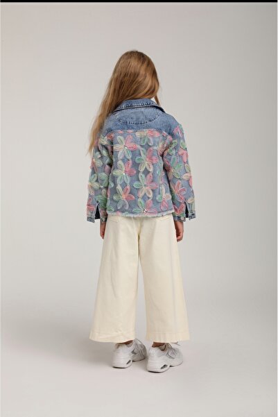 Escabel KIZ ÇOCUK KOT CEKET TÜL ÇİÇEK DETAY