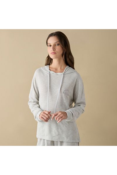 FAV Waffle Textured Long Sleeves Hoodie with Elasticated Joggers Set