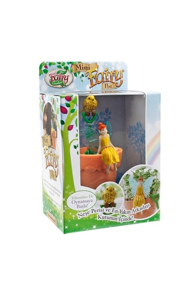 MY FAIRY GARDEN وعاء الجنية الصغير باللون الأصفر