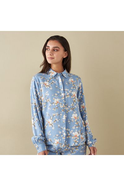 FAV All-Over Floral Print Shirt and Pyjama Set