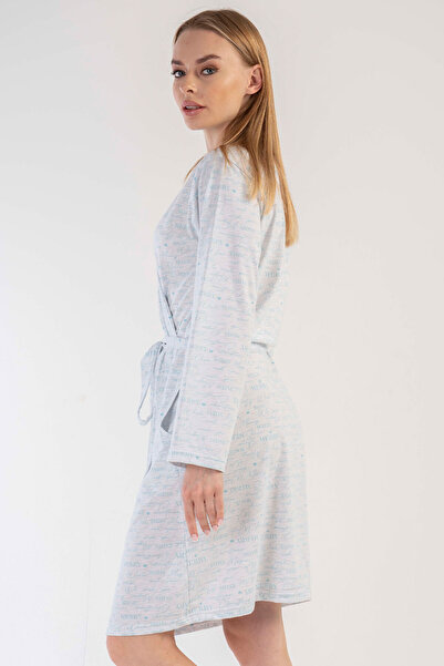 VİENETTA Women's Long Sleeve Pocket Dressing Gown, 303131
